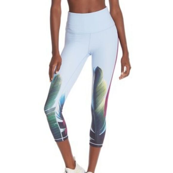 Zella Pure Crop Vision Print Active Leggings sz Sm - Picture 2 of 8
